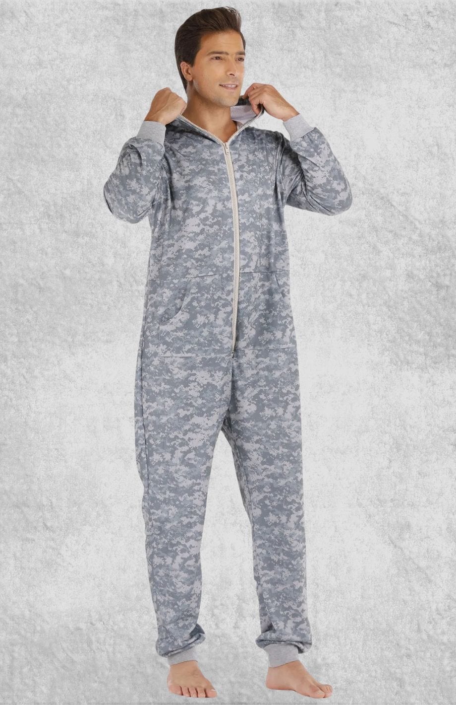 Combinaison Pyjama Homme Polaire | Polaire Studio GRIS / S