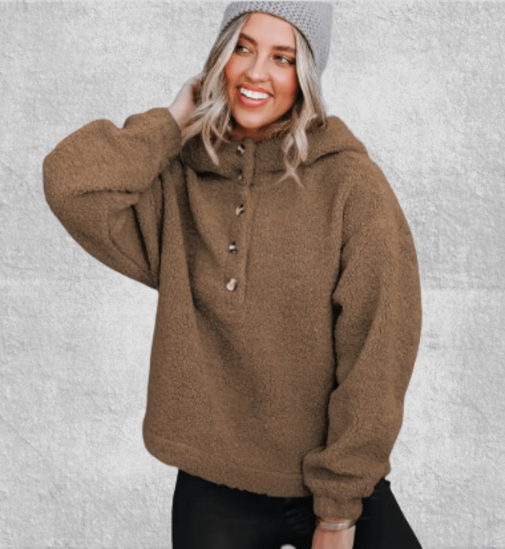 Pull Femme Doublé Polaire | Polaire Studio MARRON / S