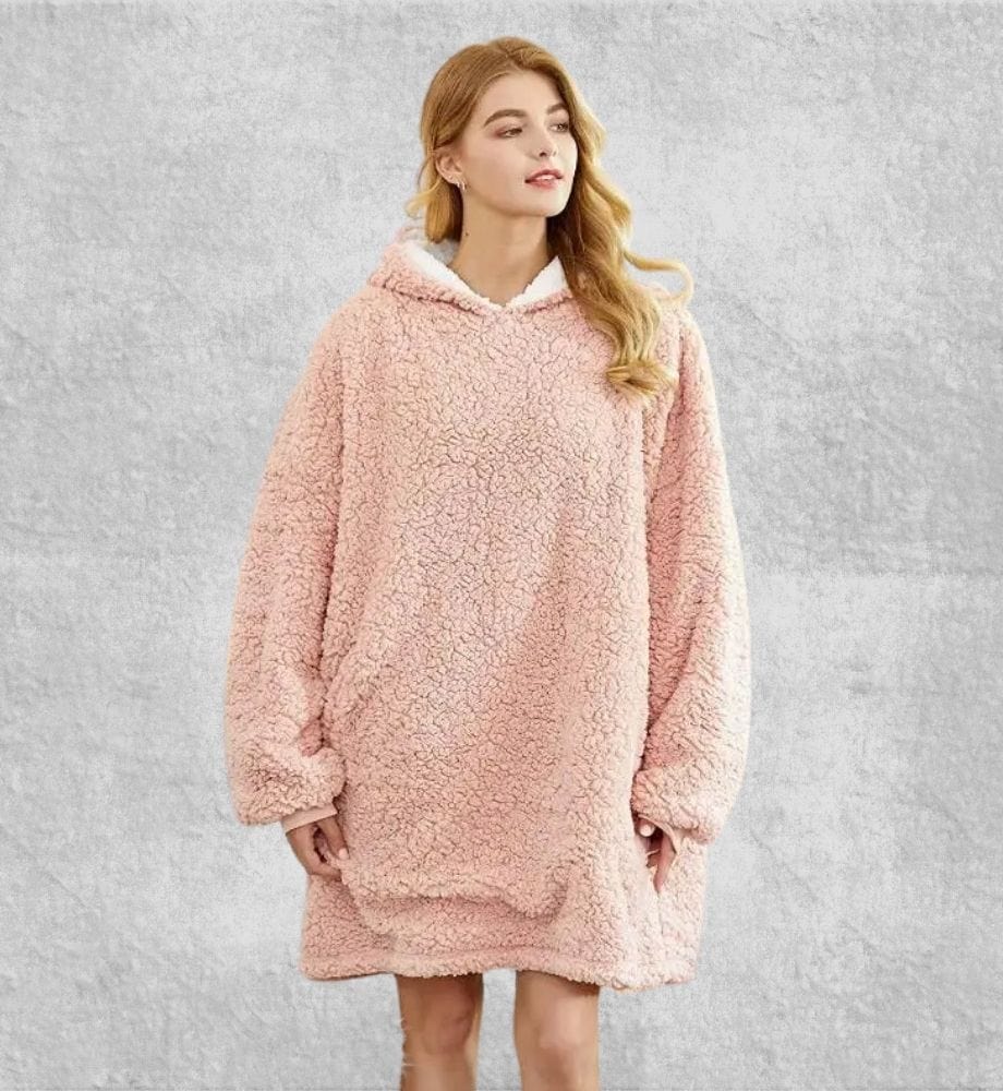 Pull Polaire Femme Grande Taille | Polaire Studio ROSE CLAIR / TAILLE UNIQUE