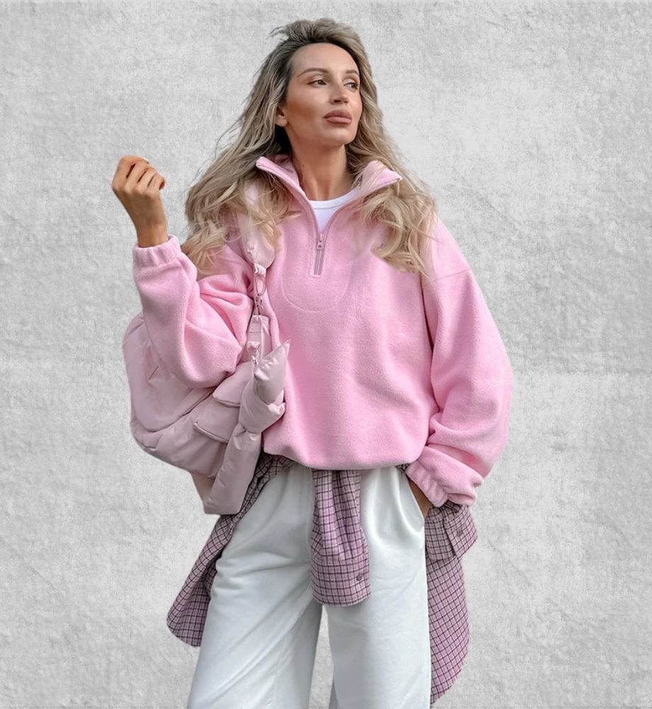 Pull Polaire Rose | Polaire Studio ROSE / S