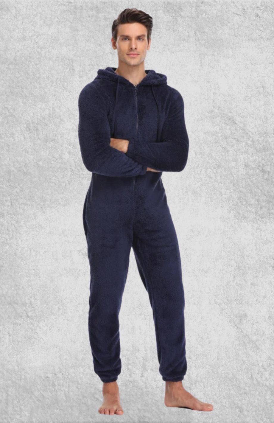 Pyjama Grenouillère Homme Polaire | Polaire Studio BLEU MARINE / S