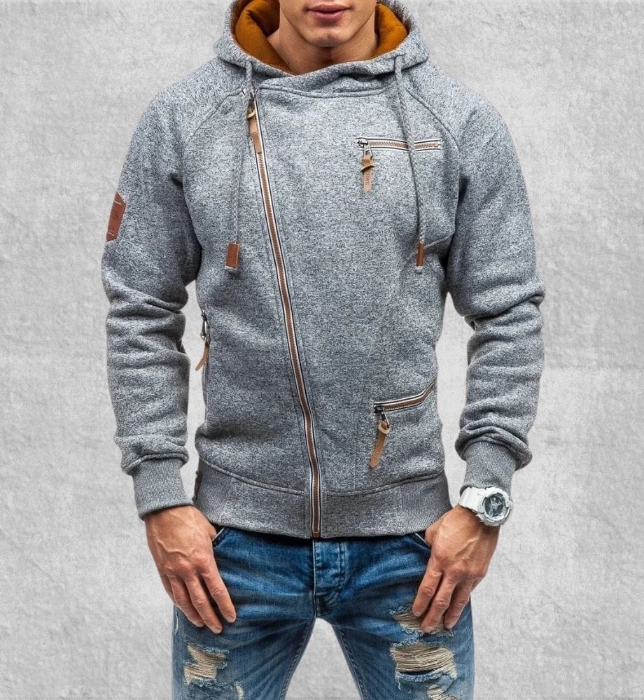 Sweat Zippé Polaire Homme | Polaire Studio GRIS CLAIR / M