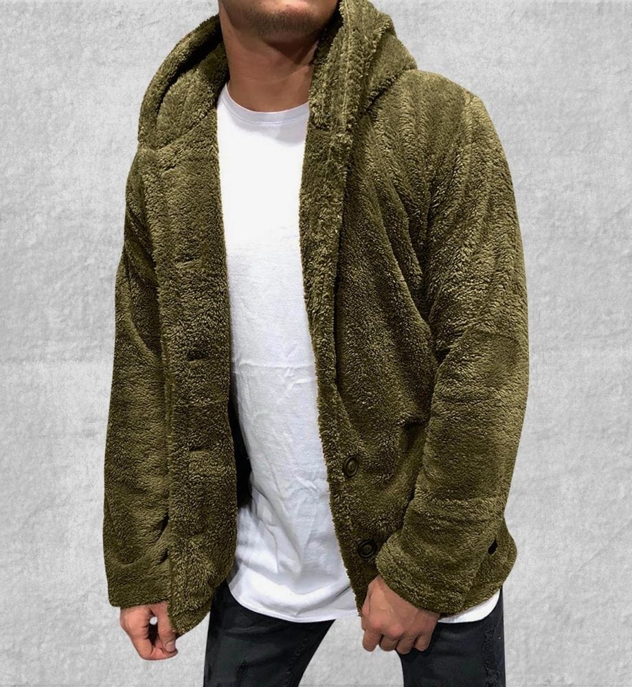 Veste Polaire Capuche Homme | Polaire Studio VERT / S